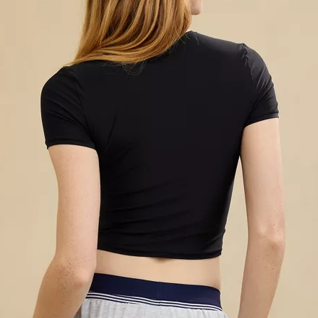 Crew Neck Slim Fit Short Sleeve Basic T-Shirt